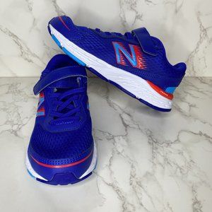 New Balance 680v6 YP680LK6 Running Shoes Bungee Blue & Flame Kid's Size: 13